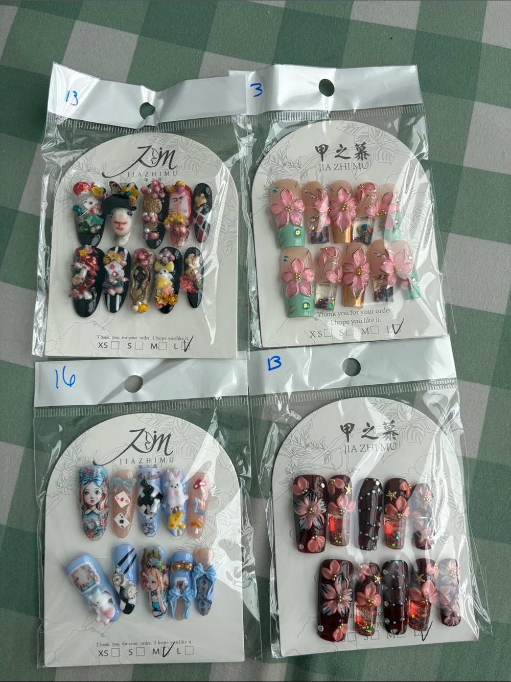 Handmade press on nail bundle